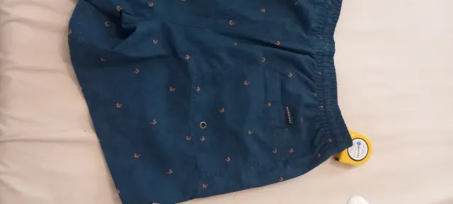 Bañador Quiksilver Hombre Talla M Azul Palmeras