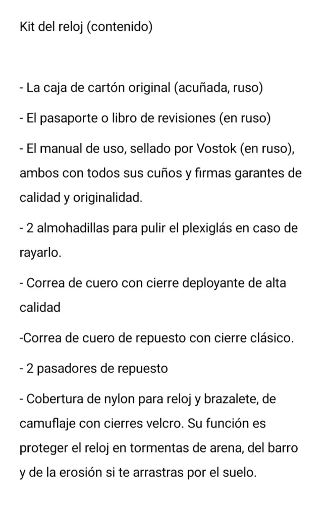 Reloj Vostok Ratnik 6E4-1