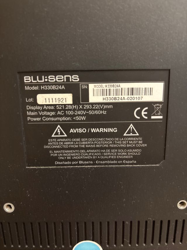 Televisor Blu:sens Negro