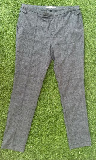 Pantalón Sfera Cuadros Gris T42