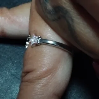 Anillo Luna y Estrella Plata