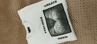 Sudadera Standard Station Hombre Blanca