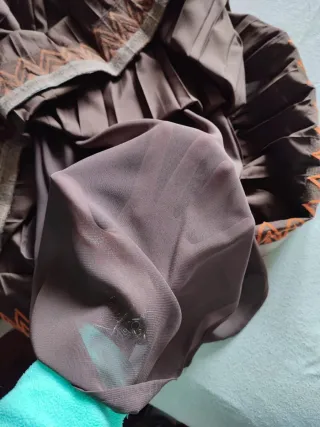 Gonna Luisa Spagnoli plissé marrone