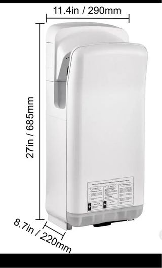 Vevor Asciugamani Elettrico 2000W Bianco