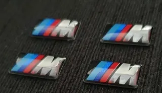 PEGATINAS M PARA LLANTAS BMW LOGO M 4 ud