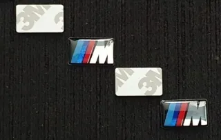 PEGATINAS M PARA LLANTAS BMW LOGO M 4 ud