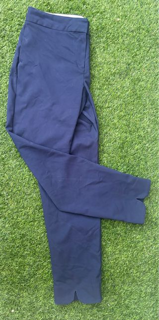 Pantalón Sastre Azul Talla 44 Bajo Escamado