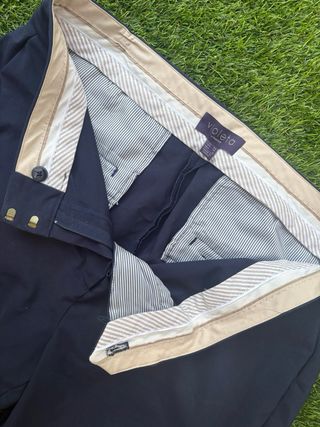 Pantalón Sastre Azul Talla 44 Bajo Escamado