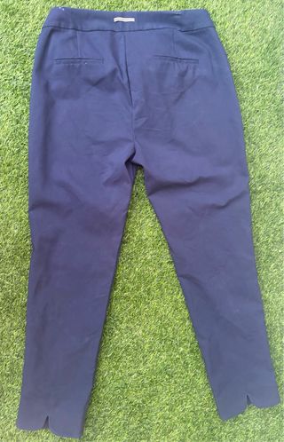 Pantalón Sastre Azul Talla 44 Bajo Escamado