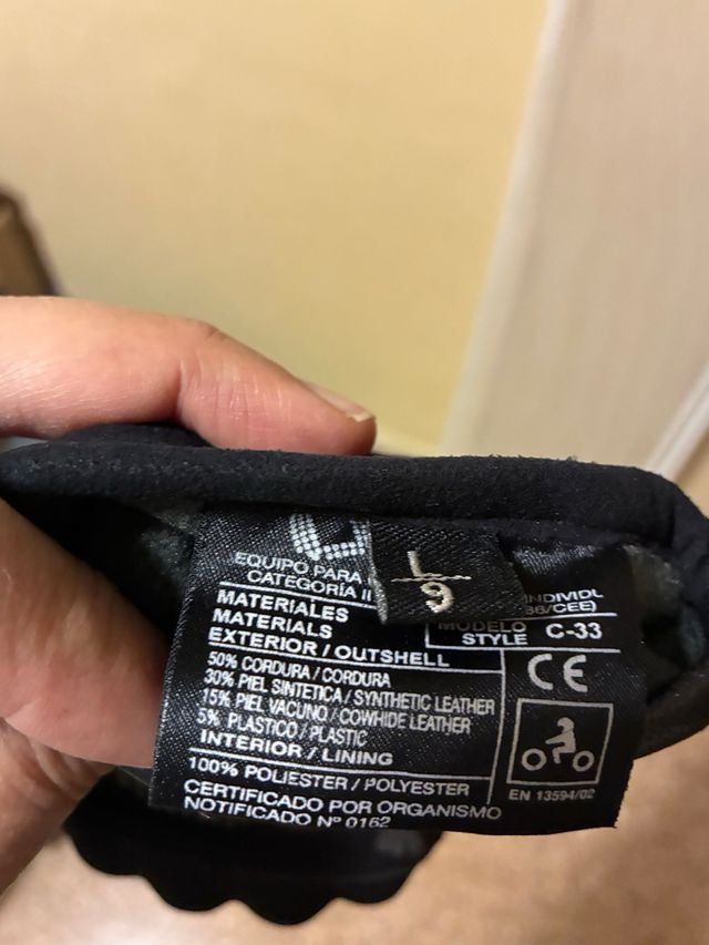 Guantes Moto Chica Talla L/9