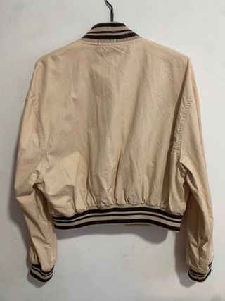 Chaqueta Bomber Bershka Beige Talla M