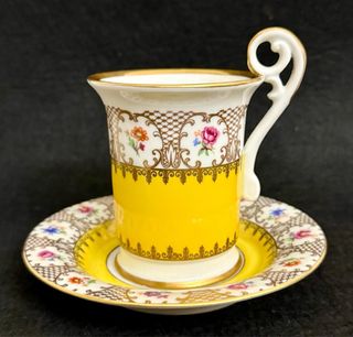 Antica tazza porcellana tedesca