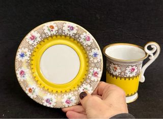 Antica tazza porcellana tedesca