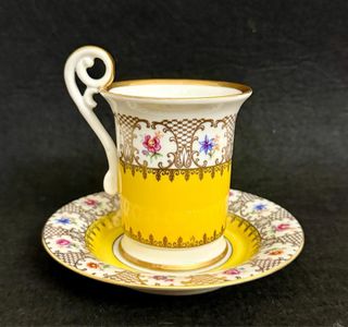 Antica tazza porcellana tedesca
