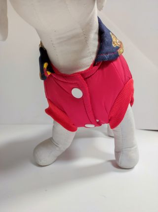 Cappottino per cani rosso con orsetti