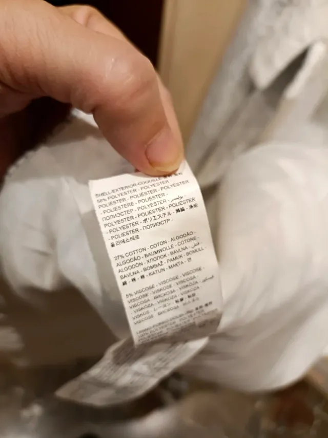 Abrigo Desigual Talla 40 Blanco Azul