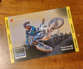Autografo pilota Maxime Renaux