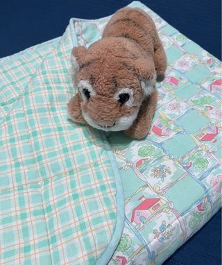 Copertina/Culla Neonato Vintage + Leoncino