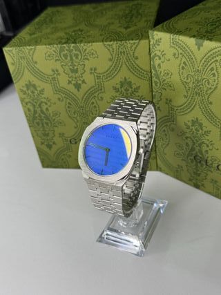 Reloj Gucci Original Azul y Plateado