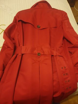 Gabardina Roja Mujer Mango