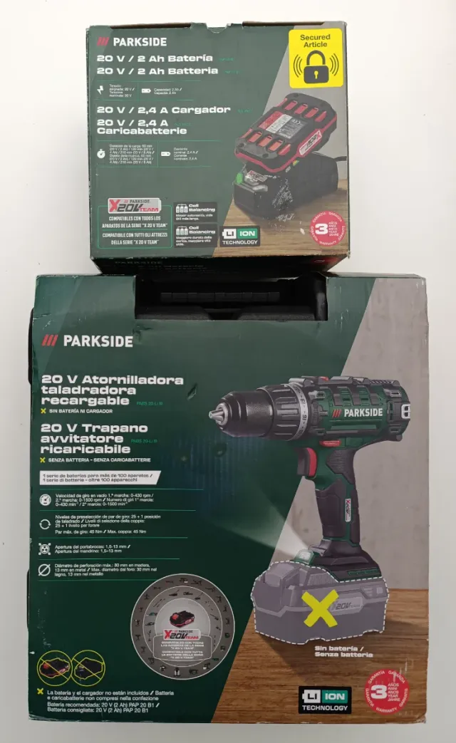 Parkside 20V Taladro Atornillador Recargable