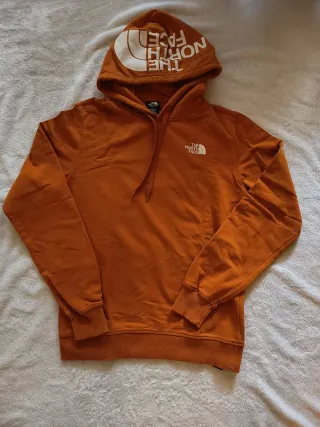 Felpa The North Face arancione con cappuccio