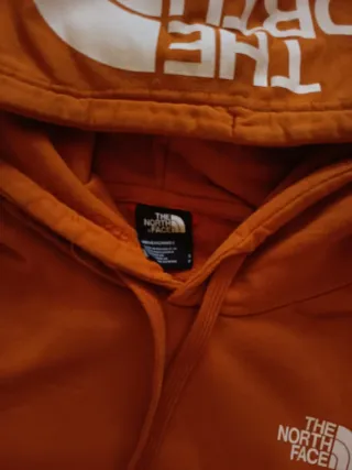 Felpa The North Face arancione con cappuccio