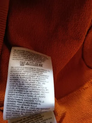 Felpa The North Face arancione con cappuccio