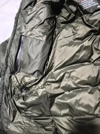 Chaqueta plumífero hombre verde militar Talla L