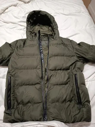 Chaqueta plumífero hombre verde militar Talla L