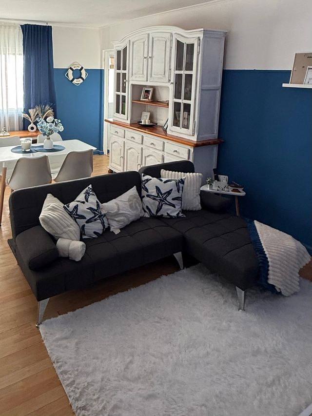 Sofá Cama Chaise Longue Negro