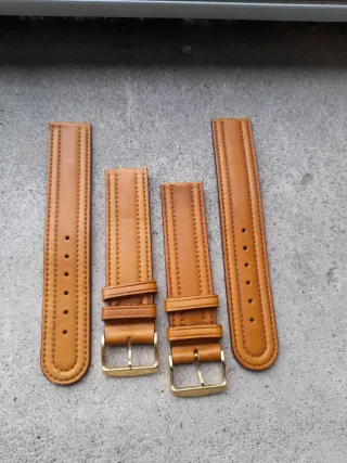 Cinturini vintage vero cuoio marrone