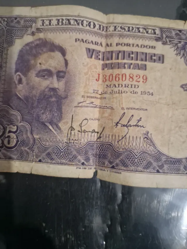 Billete 25 Pesetas Banco de España 1954