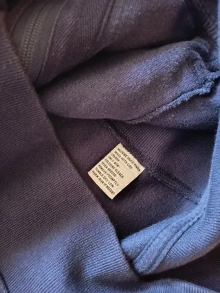 Felpa Ralph Lauren blu con cavallino bianco grande