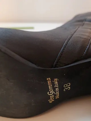 Stivali texani in pelle neri