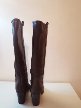 Stivali texani in pelle neri