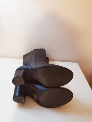 Stivali texani in pelle neri