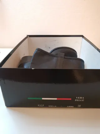 Stivali texani in pelle neri