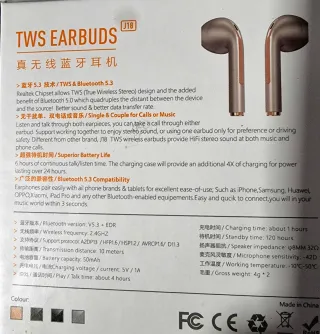 Auriculares TWS J18 Bluetooth 5.3