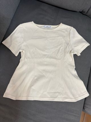 Blusa Mango Blanca NUEVA talla S completa