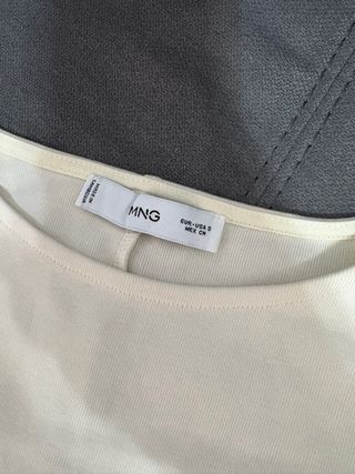 Blusa Mango Blanca NUEVA talla S completa