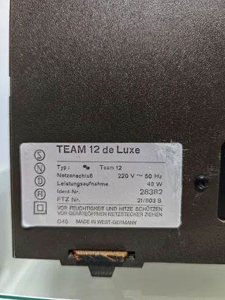 Schneider TEAM 12 de Luxe - sistema HiFi vintage