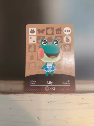 Carta 218 Lily Animal Crossing Amiibo