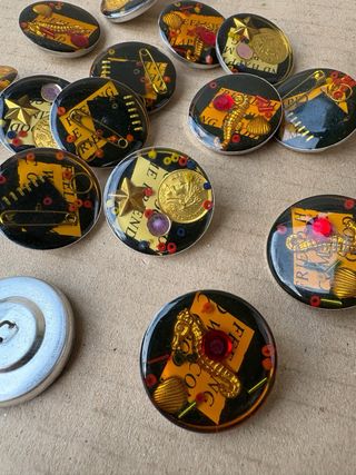 Bottoni vintage in resina