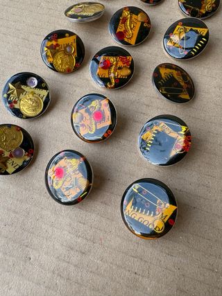 Bottoni vintage in resina