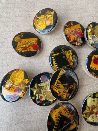 Bottoni vintage in resina