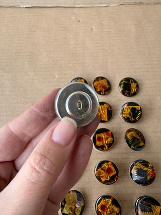 Bottoni vintage in resina