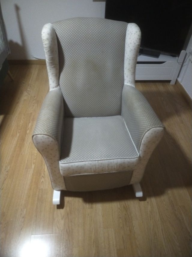 Sillón Mecedora Tela Estampada