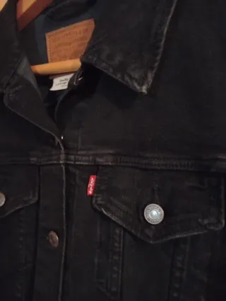 Cazadora Vaquera Levi's Negra Mujer