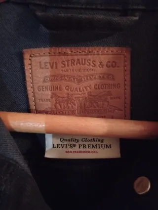 Cazadora Vaquera Levi's Negra Mujer